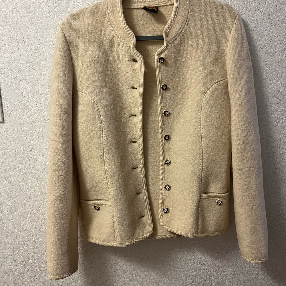 Walbusch Tiroler 100% Wool Cropped Jacket EU 40 - Picture 2 of 11
